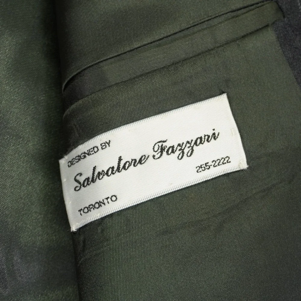 Ermenegildo Zegna Suit Mens 44R Grey Pinstripe Trofeo Wool 2 Button Pleated Cuff